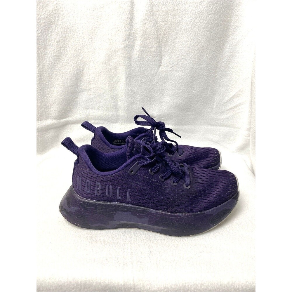 NoBull Camo Runner Women 8‎ Men’s 6.5 Purple Mesh Training Running Sneakers Shoe